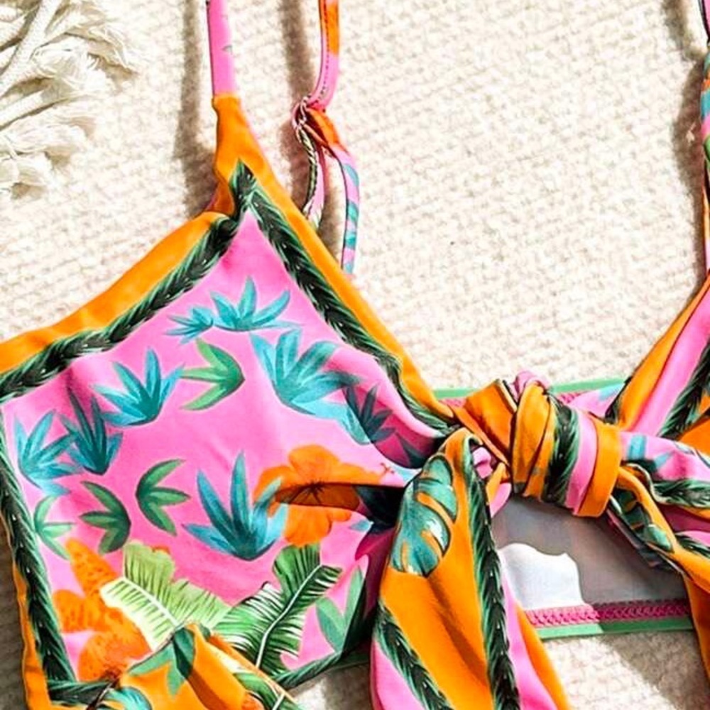 Swimsuit Set tropical print flower different Size available - Picture 2 of 7